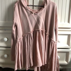 Blush free people hoodie